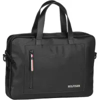 Tommy Hilfiger TH Pique Slim Koffer 37.5 cm Laptop compartiment black