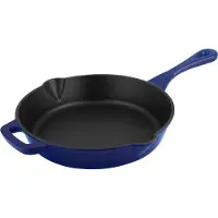 Carl Schmidt Sohn GmbH ALPEN koekenpan, diameter: 26 cm, gietijzer, geëmailleerde coating, blauw