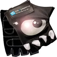 Crazy Safety , fietshandschoenen, junior, zwart