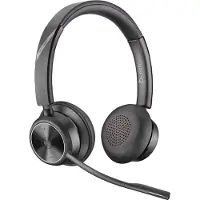 Poly Savi 7320 Stereo DECT On Ear koptelefoon DECT Stereo Zwart Volumeregeling, Microfoon uitschakelbaar (mute) Computer