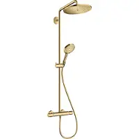 Hansgrohe Croma Select S280 thermostatische kraan regendoucheset Polished Gold Optic