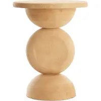 Light & Living Bijzettafel Ø40x50 cm MIRTO hout mat naturel (Bruin, 40x40x50cm)