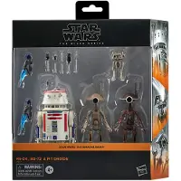 Hasbro Star Wars: The Mandalorian, Black Series actiefiguren, 4-delige set: R5-D4, BD-72 en Pit Droids