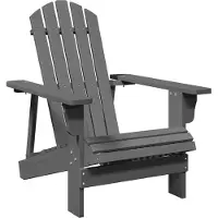 vidaXL Stoel Adirondack 69x85x90,5 cm massief vurenhout grijs
