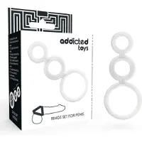 Adicted Toys ADDICTED TOYS | Addicted Toys Rings Set For Penis Transparent