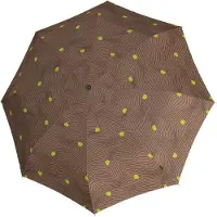 Knirps Paraplu T.200 Medium Duomatic Meditate Taupe Lichtbruin