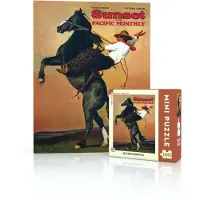 New York Puzzle Company Puzzel: Bucking Bronco Mini, 100 stukjes, educatief spel