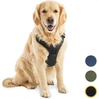 Jake and Jacky Hondentuigje - Anti-Trek Tuig - Hondenharnas - Y Tuig Hond - Reflecterend - Zwart - Maat XL