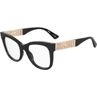 Moschino MOS641 52/19/140 Zwarte Acetaat monturen VROUW MOS641