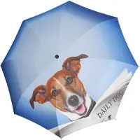 Doppler Paraplu Modern.Art Magic Mini Daily Dog Paars Veelkleurig