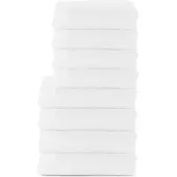 The One Towelling Organische Handdoeken Set - 8 stuks - 4x Badlakens, 4x Handdoeken - Hotelkwaliteit - Handdoekenset - Badhanddoek - 550gr/m2 - Katoen - Wit