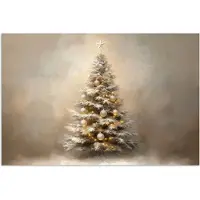 PosterMonkey Poster 30x20 cm - Kerst - kerstboom - Sneeuw - Art - Posters - Kamer decoratie - Wanddecoratie woonkamer - Muurdecoratie slaapkamer - Kerstversiering - Kerstdecoratie voor binnen - Kerstmis