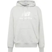 New Balance Sweatshirt 'ESSENTIALS' lichtgrijs / wit