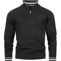 INDICODE JEANS Trui ' Swift ' grijs / zwart / wit