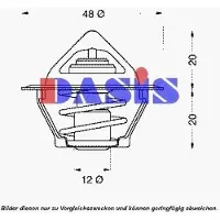 AKS DASIS 751795N Thermostaat, koelvloeistof