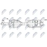 NTY NPW-HY-563 Aandrijfas