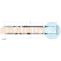 ADRIAUTO Kabel, parkeerrem 33.0232