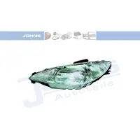 Netparts24 Johns, halogeenkoplamp, geschikt voor Peugeot 206 CC, bouwjaar 09/1998 en verder, linkerzijde (voor de bestuurder)
