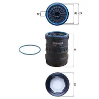 MAHLE ORIGINAL KC 645D Brandstoffilter