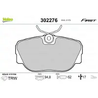 Valeo 302276 Remblokken