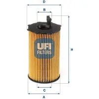 Ufi 25.226.00 Oliefilter
