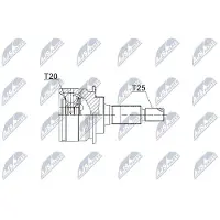 NTY NPZ-SU-035 Homokineet reparatie set, aandrijfas