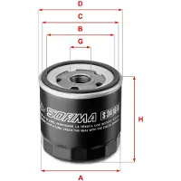 Sofima S 3416 R Oliefilter