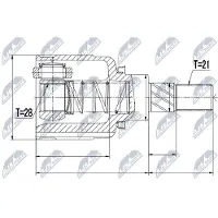 NTY NPW-RE-053 Homokineet reparatie set, aandrijfas