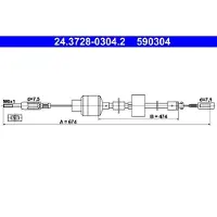 Ate 24.3728-0304.2 Koppelingskabel