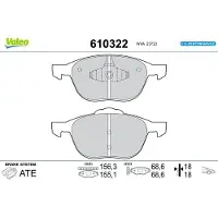 Valeo 610322 Remblokken