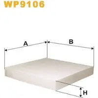 WIX FILTERS WP9106 Interieurfilter