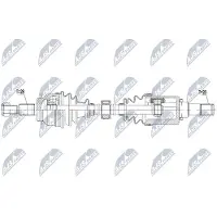 NTY NPW-MZ-054 Aandrijfas