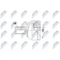 NTY NPZ-VV-022 Homokineet reparatie set, aandrijfas