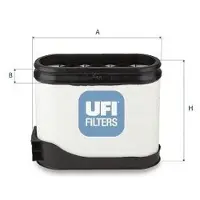 Ufi 27.807.00 Luchtfilter