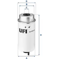 Ufi 24.455.00 Brandstoffilter