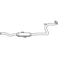 VEGAZ TS-489 Uitlaat middendemper