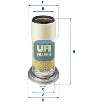 Ufi 27.078.00 Luchtfilter