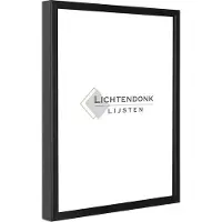 Lichtendonk Aluminium Wissellijst 100 x 140 Zwart - Ontspiegeld Acrylite Glas - Salerno