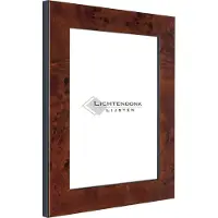 Lichtendonk Fotolijst - Wortelnoot - 3 cm breed profiel - Fotomaat 45x60 - Ontspiegeld glas - Art.nr. 10592145601