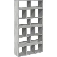 vidaXL Kamerscherm 100x33x187,5 cm bewerkt hout betongrijs