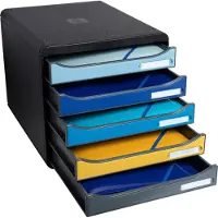 Exacompta Bee Blue Plus ladeblok assorti (5 laden)