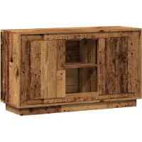 vidaXL Dressoir 102x35x60 cm bewerkt hout oud houtkleurig