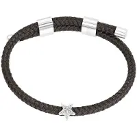 Ixxxi Armband Cosy Star Bruin | Zilver