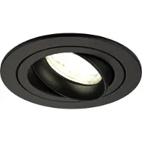 LEDVION - LED Inbouwspot Tokyo - Zwart - Dimbaar - 3W - 4000K - Ø92 mm