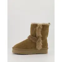 Warmbat Boots Women Kangaroo Suede Double Faced Plateau Wool Moss-Schoenmaat 40