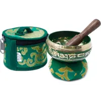WGifts Klankschaal Set - Groen - Handgemaakt - 6x8cm