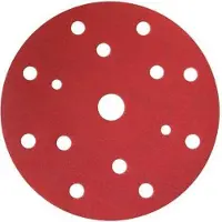 Finixa Red Schuurschijven Ø150mm P400 – 15 Gaten – Klittenband – Voor Excentrische Schuurmachine – Voorlakken Schuren
