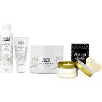 Therme Cadeauset Zen White Lotus Douche & Body Sterkte - Zen White Lotus Shower Foam - Zen White Lotus Body Butter - Soap & Gifts Zeepje Heel Veel Sterkte