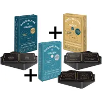 Puzzles & Games COMBI-DEAL: Omschrijven & Raden #1 + #2 + #3 - Kaartspel - 30 Seconden tijdlimiet per 5 begrippen / totaal 3240 begrippen - pocketformaat raadspel / partyspel - 4-12 spelers (grote groepen)