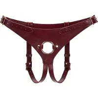Liebe Seele - Wine Red - Exclusief leren Strap-On Harnas